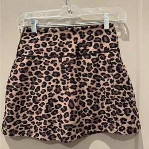 YPB Leopard Print Mini Skirt and Tank Set